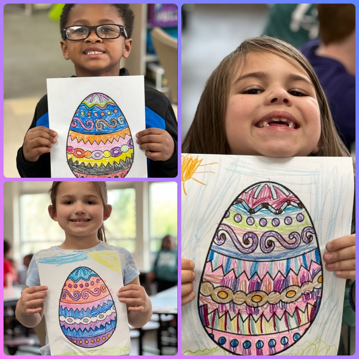 fmteducare's tweet photo. Middles & Littles had an Easter Egg coloring contest πππ§‘ππ #FairmontEducareRocks #SoColorful #OurArtists https://t.co/3Q9RrKoaoB