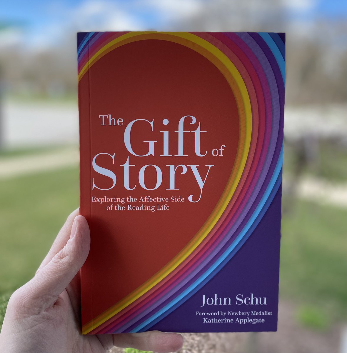 MrSchuReads's tweet photo. A finished copy of The Gift of Story: Exploring the Affective Side of the Reading Life just arrived at my house!!!! https://t.co/nBluZMODWa