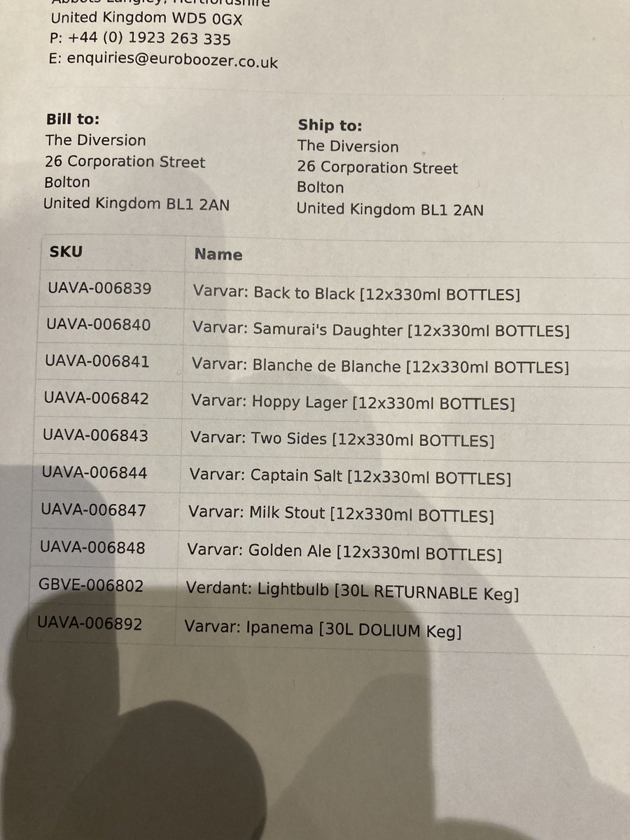 jamesksowerby's tweet photo. Just arrived @diversionbolton from #Varvar @DrinkersUkraine @Brew4Ukraine #BrewUkraine #BrewingInTheFreeWorld #PubsMatter #DrinkingIndie #HopsNotHate https://t.co/2J5yVooVAK