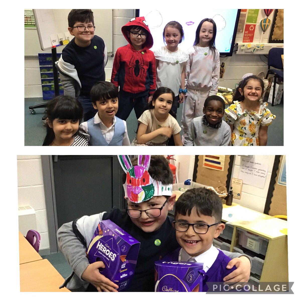 HolyFamilyL8_1F's tweet photo. Our superstars who have been on green all half term #GoodtobeGreen #proud #makingtherightchoices @HolyFamilyL8DH followed by our raffle winners @wearenugent #happybunnies @HolyFamilyL8_3M https://t.co/QBzkGeJmC7