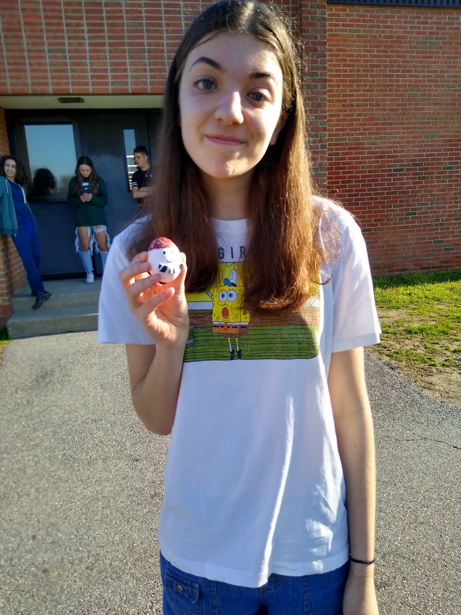 JLefebvrePTHS's tweet photo. Teaching &amp; Learning students assessed the rewards &amp; challenges of child care and analyzed the stages of early child development through the "Egg Child Challenge" project. A fun activity before spring break! @RichHayzler @beth_sheridan6 @pthsnation https://t.co/s3C0HySviA