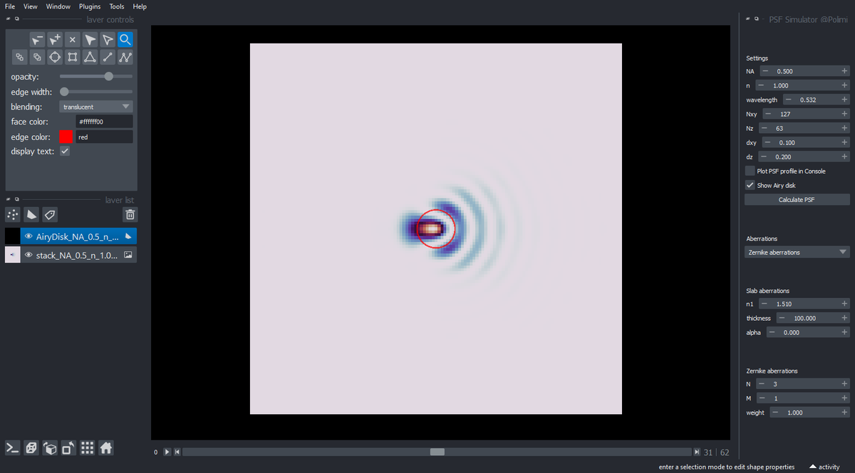 AndreaBassi78's tweet image. Managed to deploy my first #napari plugin! Just a 3D PSF generator, but a good exercise to see the potential of @napari_imaging for #opticalmicroscopy and #biophotonics. Many more to come.
github.com/andreabassi78/…