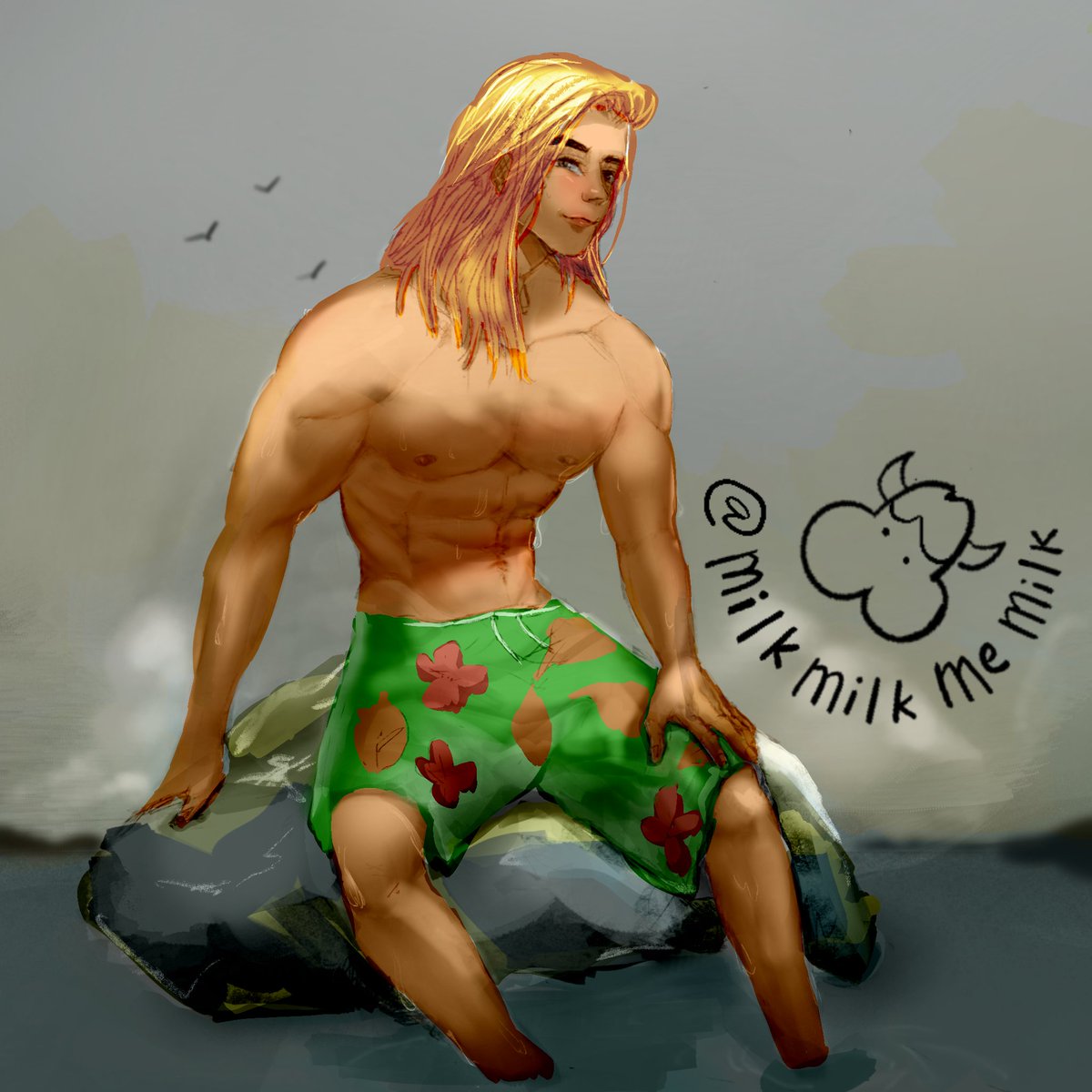 MilkMilkmemilk's tweet photo. Here are some progress shots~

Do y'all think I should have left him smiling? (( I never romance him so I wasn't sure if it was too ooc of him )) https://t.co/fnIfDdQu1y