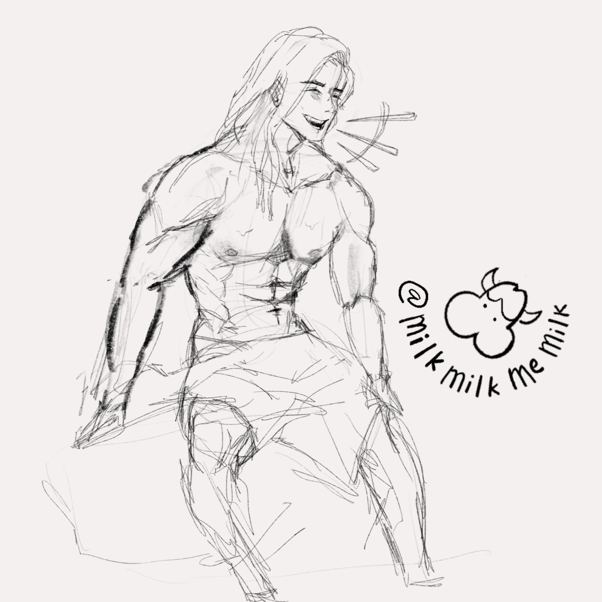 MilkMilkmemilk's tweet photo. Here are some progress shots~

Do y'all think I should have left him smiling? (( I never romance him so I wasn't sure if it was too ooc of him )) https://t.co/fnIfDdQu1y