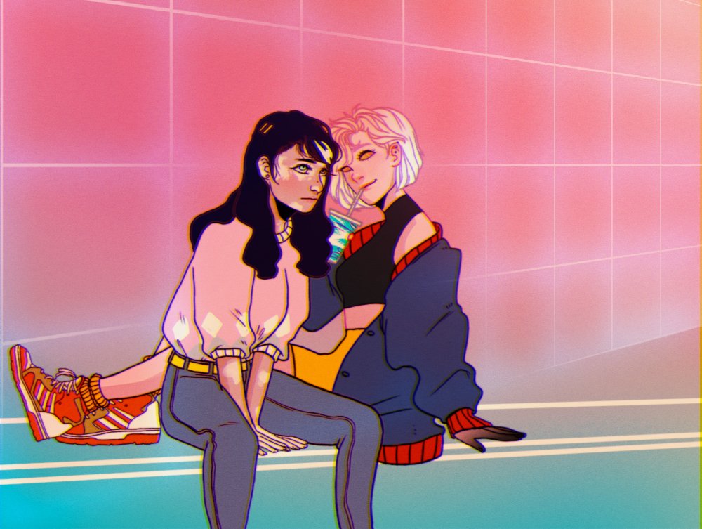 ActuallyItsKiki's tweet photo. New episodes coming soon! Grad school has me worn :) 
Some cute Lucy and Bee for your enjoyment! Read #HELLIONS 😈 on webtoon now to get caught up! 

https://t.co/GGemRfbMAg https://t.co/XN8JPh1icr