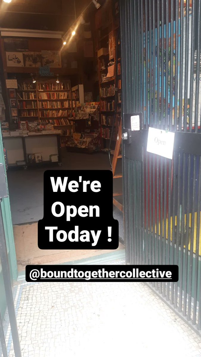 If you like us being open everyday of the week, 
give us a Like and/or Follow !

All Volunteer Collectively Run Bookstore !