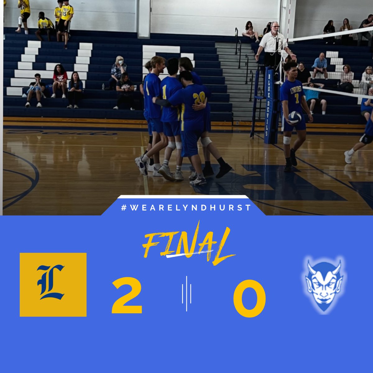 LHSGBathletics's tweet photo. Volleyball team defeats Wood-Ridge in 2 sets! https://t.co/ONx7CIZnjq