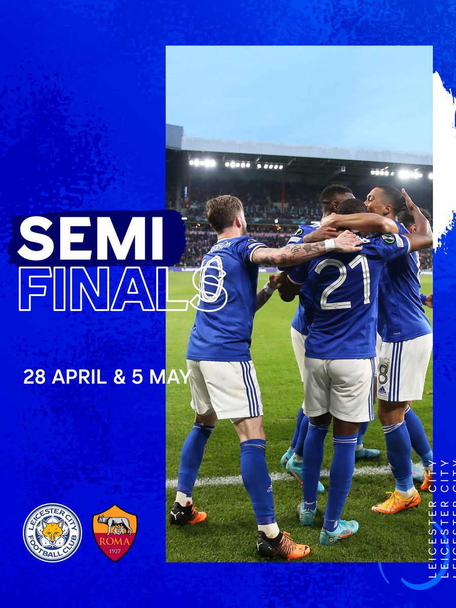 Leicester City Our Uecl Semi Final Opponents Are Confirmed We Ll Take On As Roma Over Two Legs For A Spot In The Final T Co 4sltkrmito Twitter