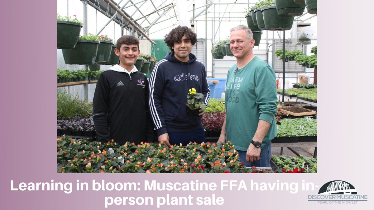 Want to get your garden ready for summer? See what <a href="/MuscatineCSD/">Muscatine Community School District</a> students at <a href="/MuscatineHS/">Muscatine HS</a> have for sale in the <a href="/MuscatineFFA/">Muscatine FFA</a> greenhouse!

loom.ly/qhYbLXA