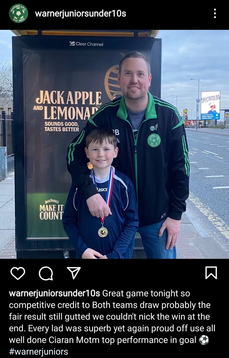 UnderJuniors's tweet image. Great game off footy tonight two teams competitive going for it and the draw the fair result in the end well done Ciaran motm superb in goal #warnerjuniors #happymanager