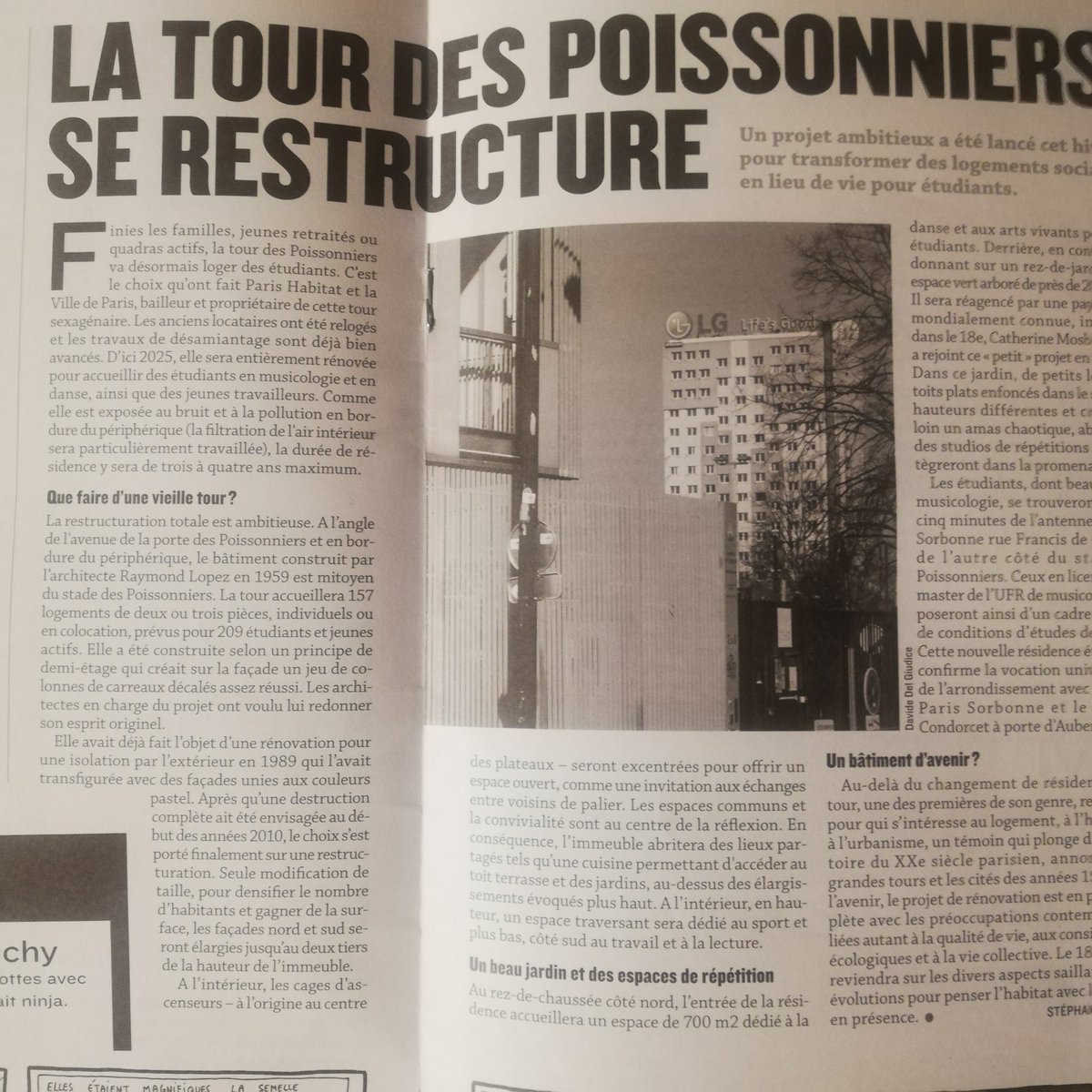 Avant le week-end pascal, si ce n'est déjà fait, procurez-vous le numéro d'avril de notre (votre) journal.
+++ L'histoire avec Clemenceau
+++La solidarité avec les réfugiés Ukrainiens
+++ L'urbanisme avec la tour des Poissonniers
+++ et bien d'autres articles.
Belle lecture !