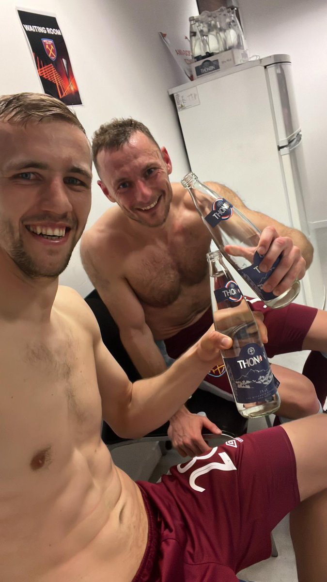 Coufi5's tweet photo. It is worst what can happen after this game 🙈 doping control 🤢🤮….enjoy celebration in the changing room guys ⚒⚒ west ham is massive 🔝🔝 https://t.co/y618McXs1N