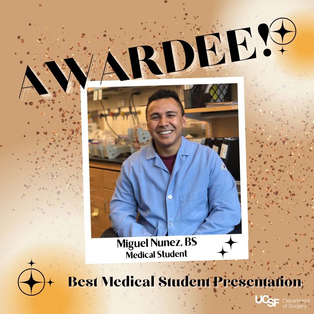 👨🏻‍⚕️Mr. Miguel Nunez <a href="/MiNunez95/">Miguel Nuñez</a> took home the award for Best Medical Student Presentation✨for his findings on "Preclinical testing of AAV capsid transduction efficiency and specificity in ex vivo perfused human liver"👏👏👏