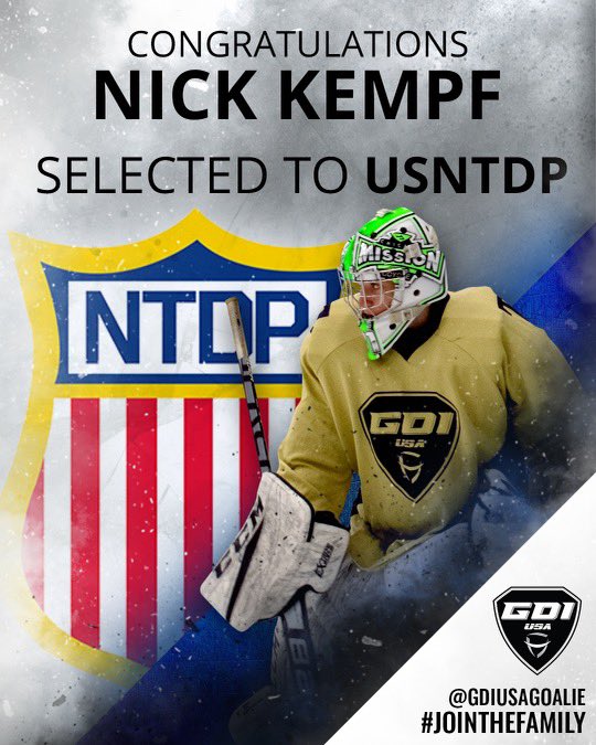 GDIUSAgoalie's tweet photo. Congratulations Nick Kempf! Huge accomplishment and honor. Great support and guidance by @ChicagoMission , Oliver Freij, Cornerstone Management. #JoinTheFamily #GDIndc #GDImidwest https://t.co/MYZfAFA68V