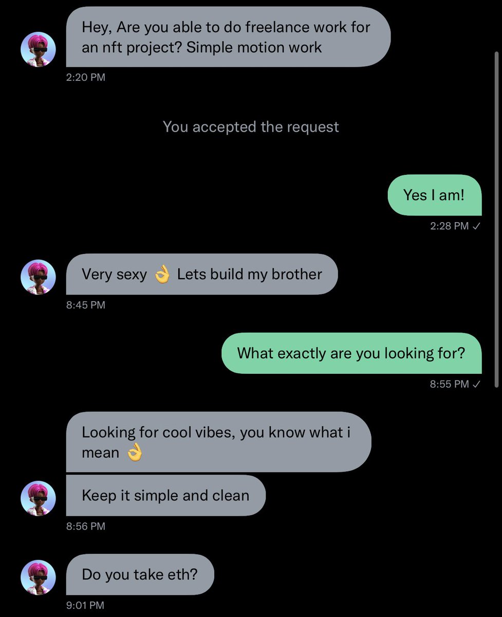 byMaxC's tweet image. average conversation with an NFT bro. I promise you will lose brain cells reading this.