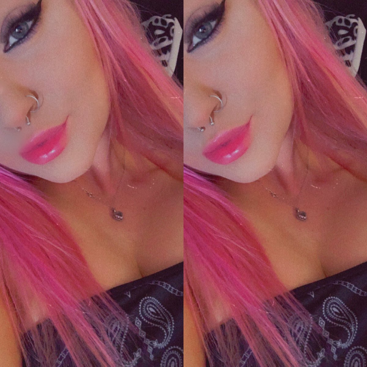 JordanKlipka's tweet photo. can’t tell which pic i like better so i’ll post both 😁 missed my pink hair 💕💕 https://t.co/2h8HEDPBbN