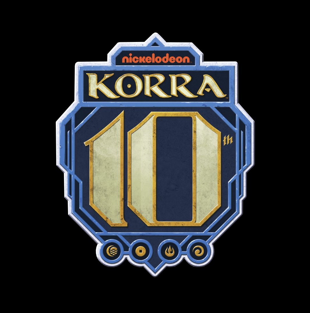 Official Korra 10th anniversary logo from Paramount+!