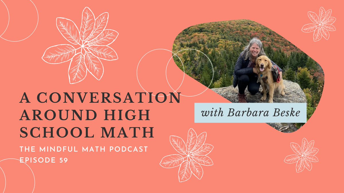 HS Math Teachers, this one’s for you! Listen in to my convo with <a href="/beske3/">Barbara Beske</a> where we talk about focus, coherence, and modeling in secondary mathematics. mindfulmathcoach.com/episode59  #highschool  #mtbos #iteachmath #mathchat #educhat #mathcoach #mathematics