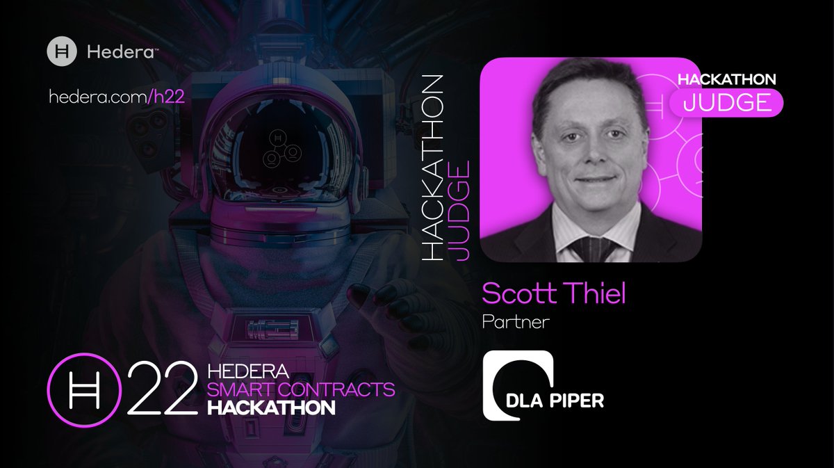 hedera's tweet photo. Meet the judges of #Hedera22!

The panel is excited to see how our community will take advantage of Smart Contracts 2.0 to push the barriers of #DeFi, #NFT, and #DAO!

Sign up 👉 https://t.co/MLiiWhLPXR

@DLA_Piper @LSEnews @HBAR_foundation @Privacy1stTech @SEUN_water @Swirlds https://t.co/4VeHt79c53
