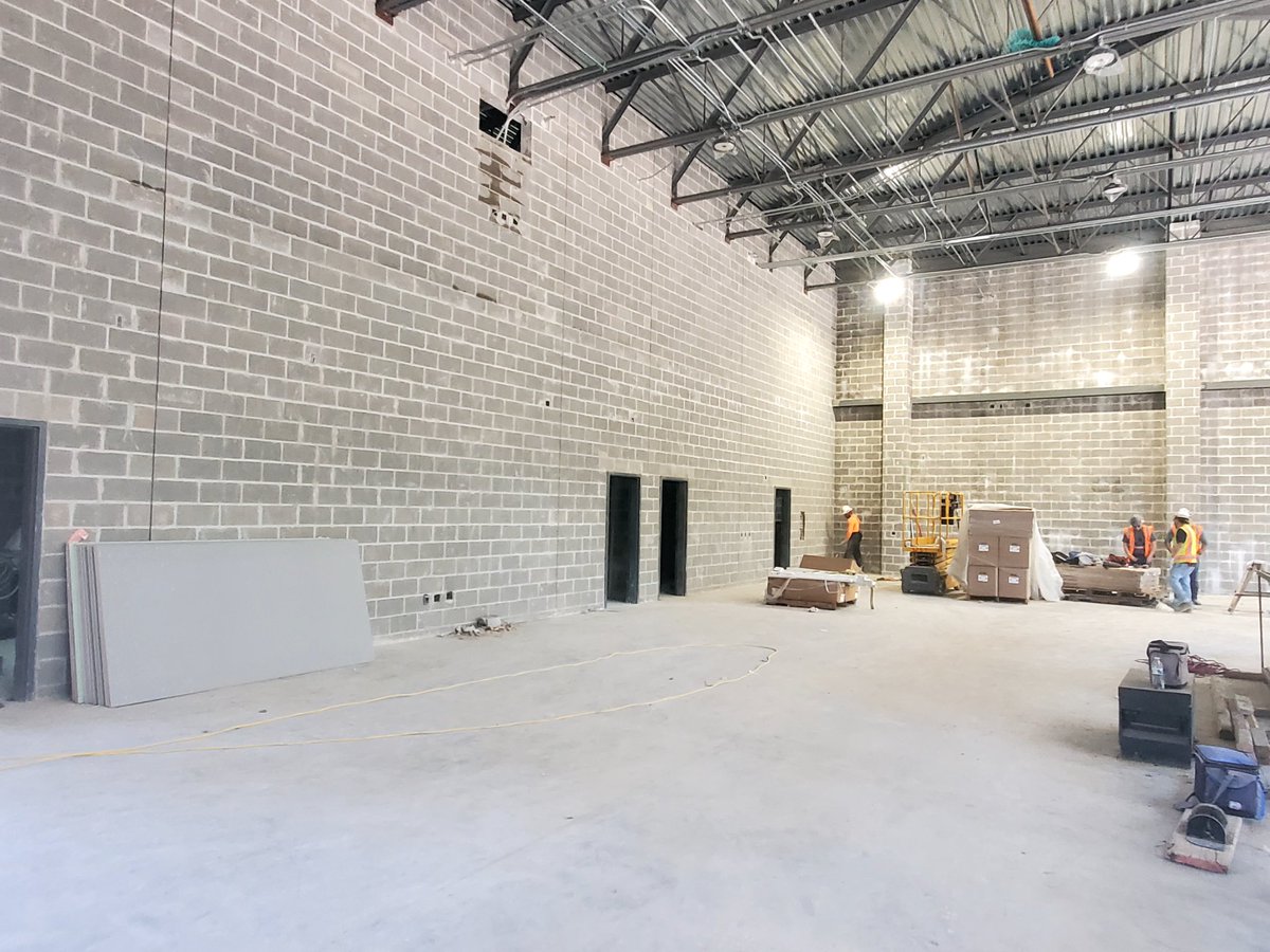 We got to take a tour of the inside of our new multi-purpose room today. I love the wall of windows! It's going to be so beautiful! #bond2018 <a href="/Christy_Erb/">Christy Erb</a> <a href="/LuciSchulz1/">Luci Schulz</a> <a href="/ElizabethFagen/">Liz Celania-Fagen</a> <a href="/HumbleISD/">Humble ISD</a> <a href="/Oros45/">Michael Oros</a>