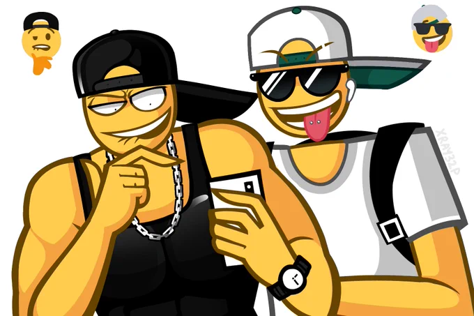 saw the 2 emojis. now they are friends 