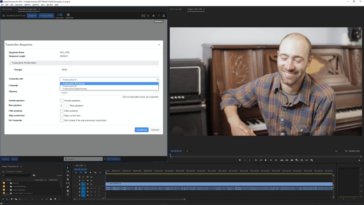 Digital_Anarchy's tweet image. @transcriptive #AI Premium is now available for $0.15 (pay-as-you-go) or $0.12 with pre-paid minutes. The Premium option offers higher accuracy even when transcribing low quality #audio. New accounts receive 30 min in free #transcription to try it out! transcriptive.com
