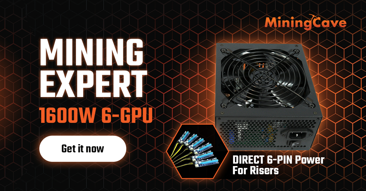 MiningCave's tweet photo. The MiningCave Mining Power Supply 1600W 6 GPU  is the World’s First Direct 6 PIN Power For Riser!  Ultra Easy to Build Rigs With!
https://t.co/3ObXcRFNmf

#bitcoin #GPUMining #ethereum #miningcave https://t.co/HXwWqSmzNq