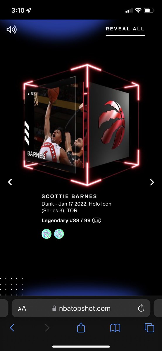 atomictyler's tweet image. First legendary! @nbatopshot #nbatopshot