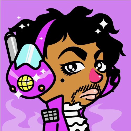 BeatHeadzNFTs's tweet photo. T-7 days until we mint on @cryptocomnft, but that’s just the beginning! Every month holders will get a new airdrop - @aloeblacc will choose a music icon that inspires a new BeatHead by @philishlunchbag. Up first, none other than @prince! https://t.co/ohGSejKTdr #Crofam https://t.co/YDl0vSrgXm