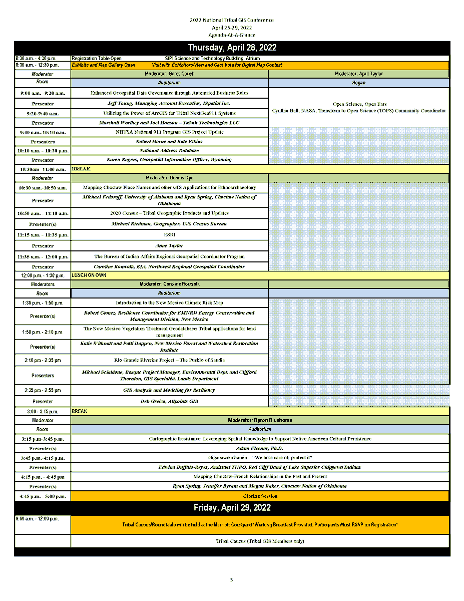 NTGISC's tweet photo. With the Tribal GIS Conference fast approaching, we wanted to share the latest conference agenda with you. There is still plenty of time to register, so we hope to see many of you in Albuquerque.
https://t.co/srEooGmZVo
#NTGISC #TribalGIS https://t.co/H32vR0ryV5