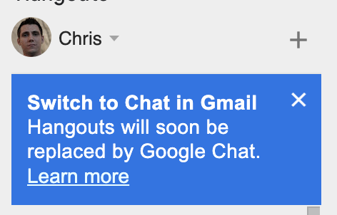 Time is a flat circle. #GoogleChat #GChat #Hangouts