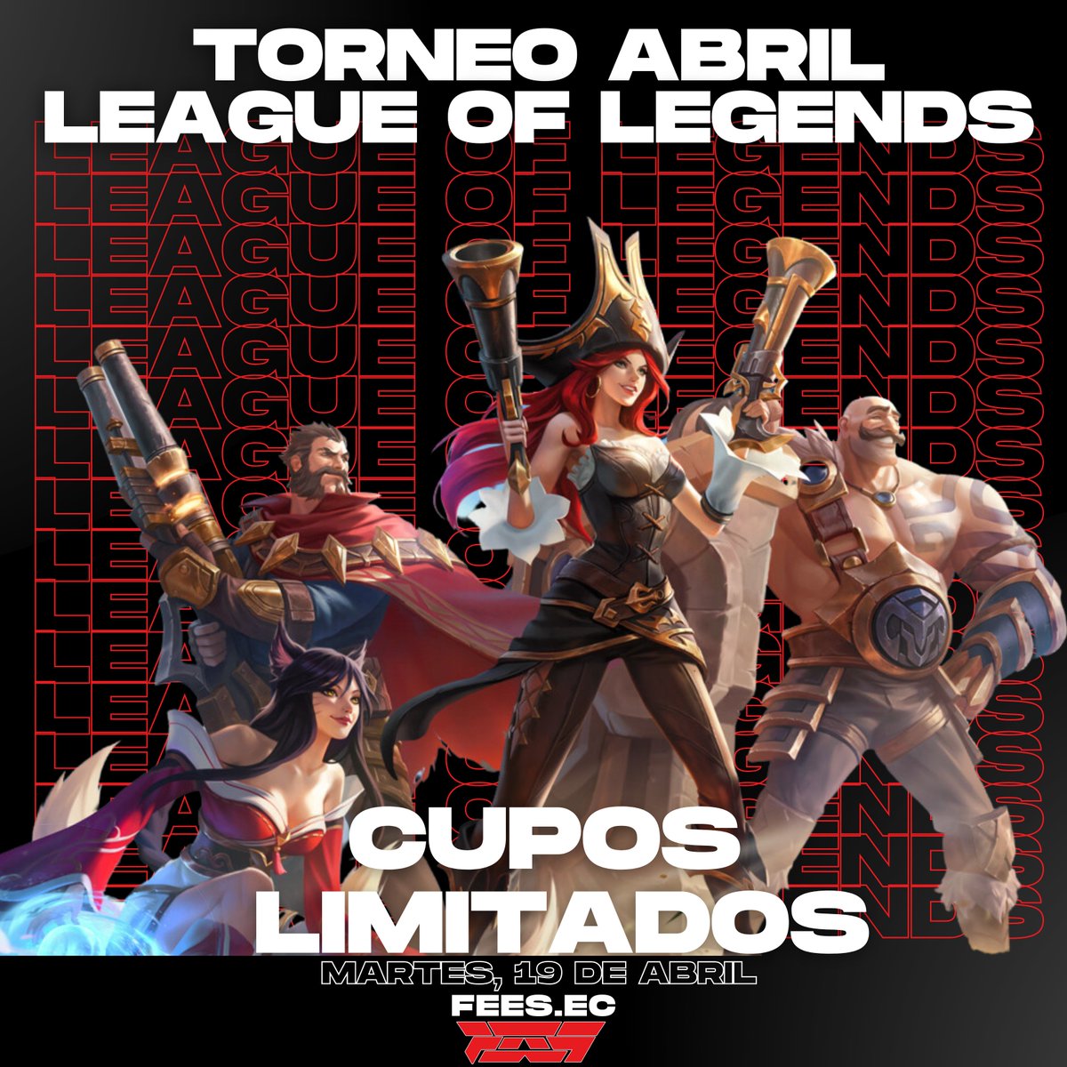 LaFeesEc's tweet photo. La grieta del invocador te espera🤩 
"2do TORNEO DE LEAGUE OF LEGENDS"
Para participar el requisito es SEGUIRNOS en todas nuestras redes sociales:
‍⭕Nuestras redes: https://t.co/zUiRoUfzVH
Inscríbete aqui
‍⭕https://t.co/LmhdgkS7PN
️ https://t.co/YnKA2OT5SD