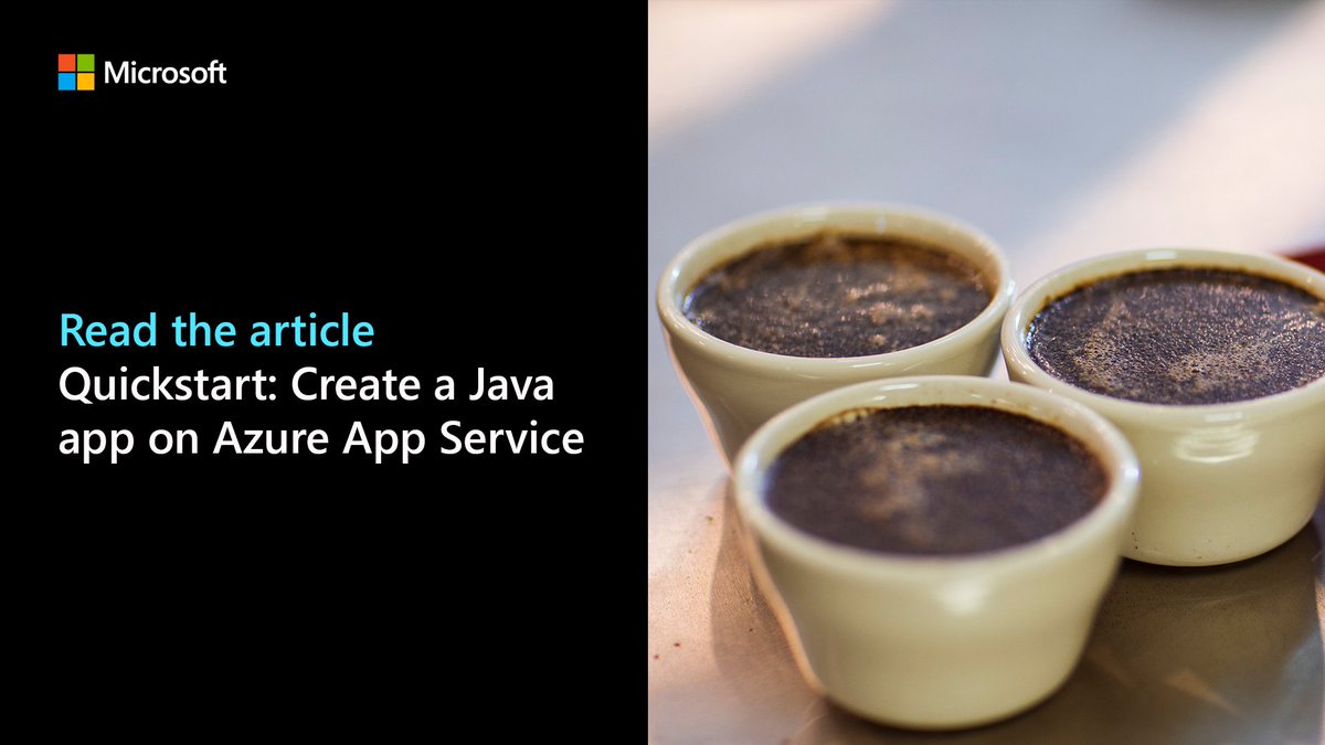 #Java #developers love the way #Azure #App Service provides a highly scalable, self-patching web hosting service. This Quickstart shows how to use the Azure #CLI with the Azure #Web App Plugin. msft.it/6010wFnvo #Microsoft #Azure #Developers