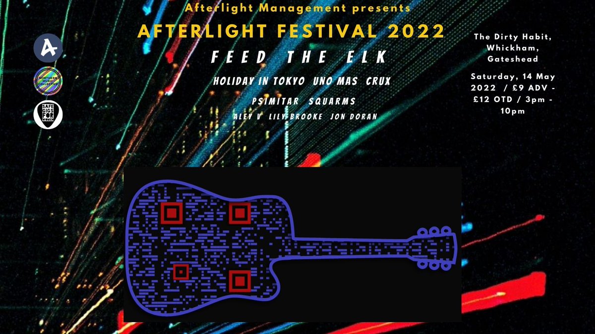 One Month to Go!

Afterlight Festival is an exciting event that represents a celebration of all things new music from the north-east and further afield.
You can scan our guitar QR code to get your tickets well in advance. 
#AfterlightFestival2022
bit.ly/AfterlightFest…