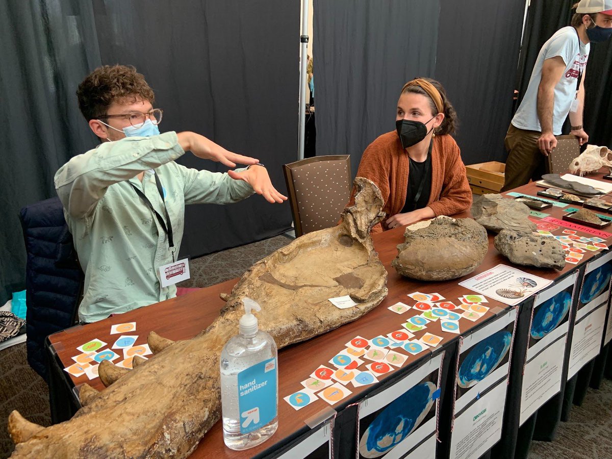BioDivDay's tweet image. The Paleontology Collection at UC Davis is teeming with bones, skulls, and models of animals and plants of the past.

The collection’s awesome volunteers at #UCDavis #BiodiversityMuseumDay taught visitors about the history of life, as well as the bones and models on display.