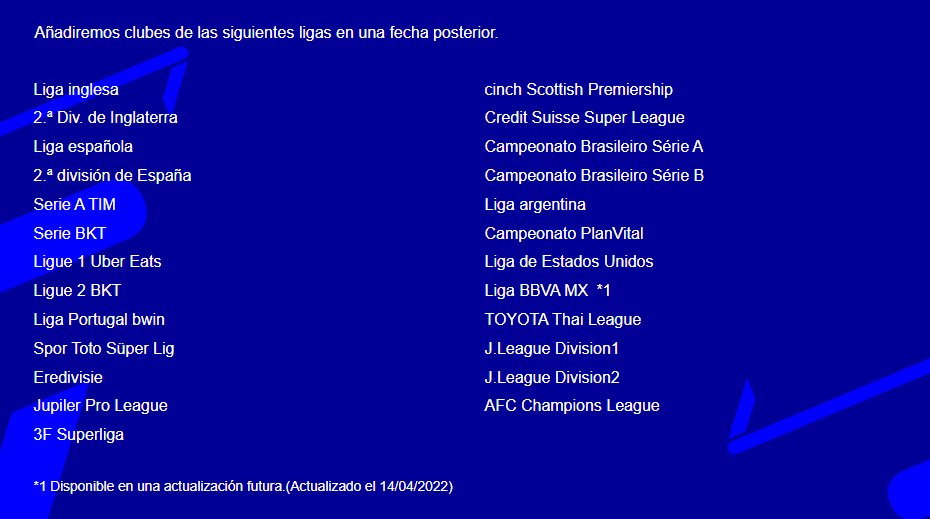 Llave Creta un poco TheViper12 on Twitter: "Ya se ve la Liga MX🇲🇽 en la Lista de Ligas que  Vendrán en Futuros Update #eFootball https://t.co/uDlF50xG3I" / Twitter