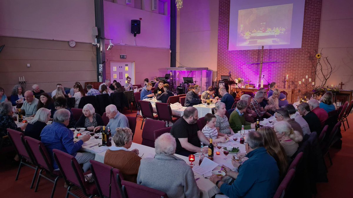 A wonderful Maundy Thursday supper tonight, comfort and fellowship before the desolation of Good Friday