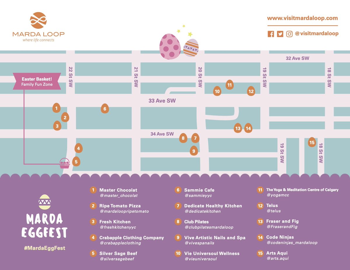 Marda EggFest is two days away! Check out who's participating so you can map out your visit below or visit visitmardaloop.com for more information