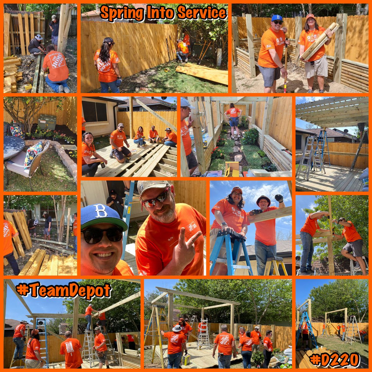 Awesome day today at our #SpringIntoService event! Thank you to all the amazing Home Depot associates that came out to take care of a veteran family in need. Special thanks to the crew from #TheMighty6550 for coming out and helping out! #TeamDepot #Powerofthegulf @jreed4401