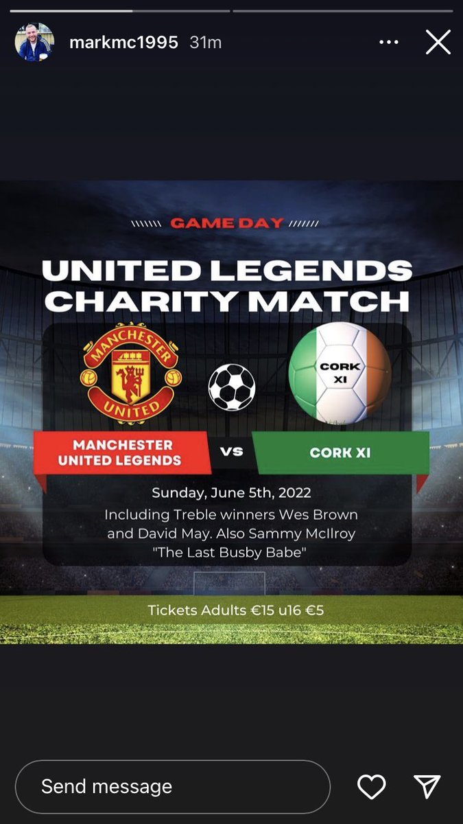 Looking forward to this⚽️#UNITEDLEGENDS