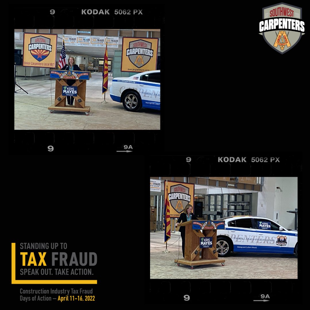 WSCarpenters's tweet image. Southwest Carpenters endorses Kris Mayes for Attorney General Arizona. During her first 100 days, she is promising to create a task force devoted to going after tax and payroll fraud. Thank you @krismayes

#StopTaxFraud #TFDOA2022 #SouthwestCarpenters #StandingUpToTaxFraud
