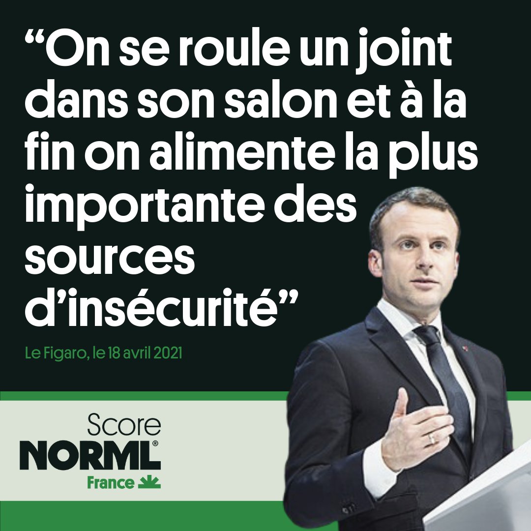 NORMLfr's tweet photo. 🗳️#ScoreNORML
La politique d'@EmmanuelMacron concernant le #cannabis fût au final un renforcement d'une brutale prohibition déjà en place.
Demandons lui de préciser son sentiment quant à la #légalisation :
https://t.co/Lb1MotrsgI
#EmmanuelMacron #Presidentielles
4/5 https://t.co/qcIhrpxS0Q