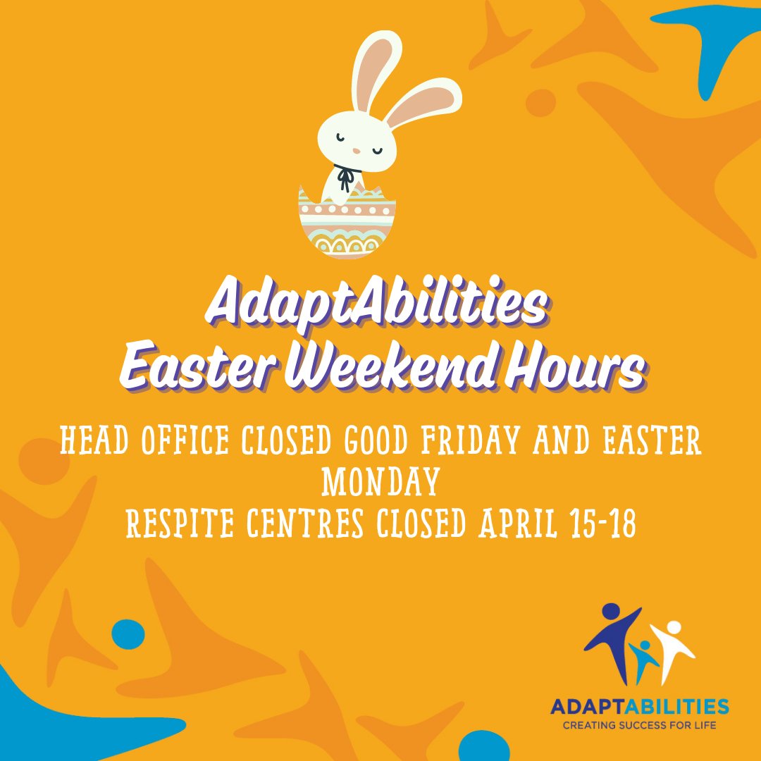 AdaptAbilities on Twitter "We wish everyone a hoppy (get it?) Easter