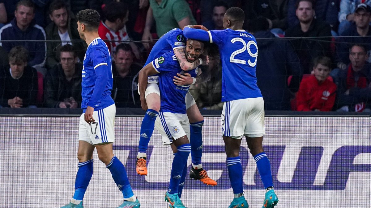 ltidtv's tweet photo. PSV 1-2 LEICESTER 0-0 PSV 
FANS MATCH REACTION 
I’m sure bigger clubs than ours would like still to be going for a trophy...... 
​https://t.co/HJN2i3xa1k
#lcfc #lei #uecl #Leicester #leicestercity #LeiPsv #PsvLei https://t.co/qgZEUPfTT2