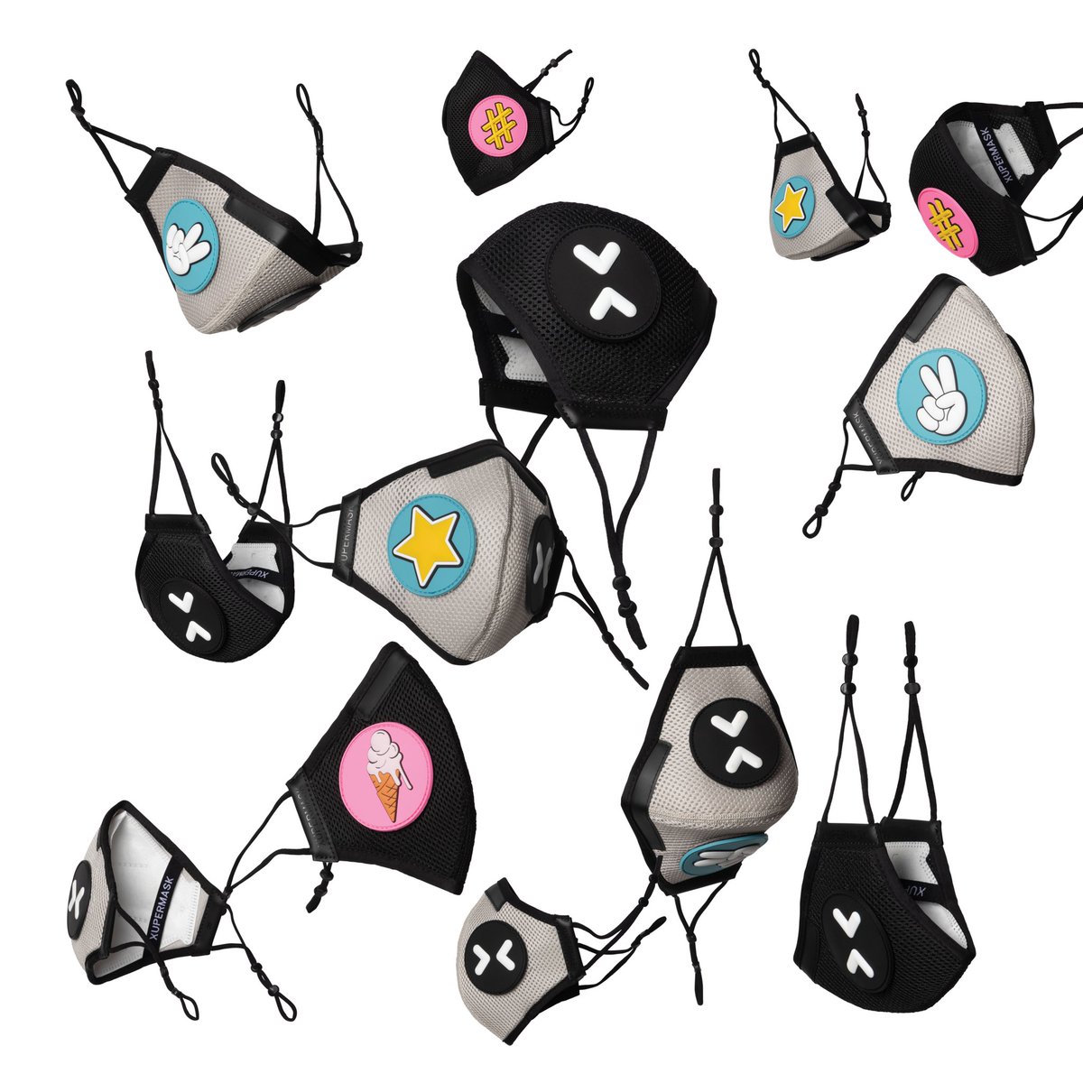 A mask with hundreds of combinations. Customize and choose your style with XUPERFAB. #XPRESSYOURSELF