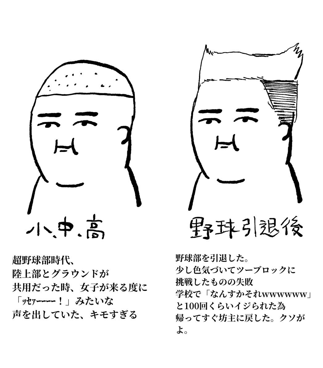 寝れないので小1から今までの髪型をまとめました 