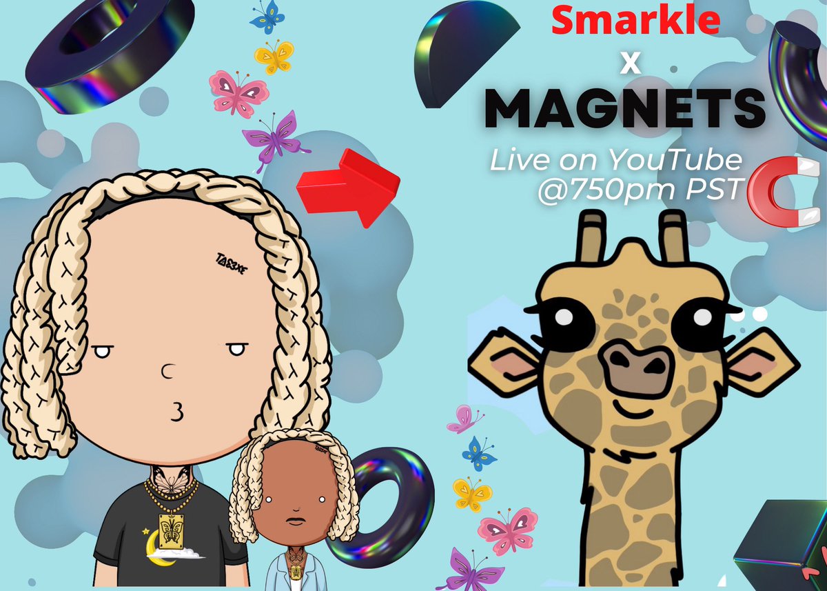 TheSessionCA's tweet photo. 🚨Smarkle x TheSessionCA live YouTube in 36hrs ⏰ 

Tune in and support:
✅ Follow @SmarkleNFT &amp; @TheSessionCA 
✅ RT, like 
✅ Tag 3 frens
✅ YouTube live 750pm PST Friday

P.S.
https://t.co/tPCZQFGmbu  

#NFTCommunity #nfts https://t.co/1S4vjEO861