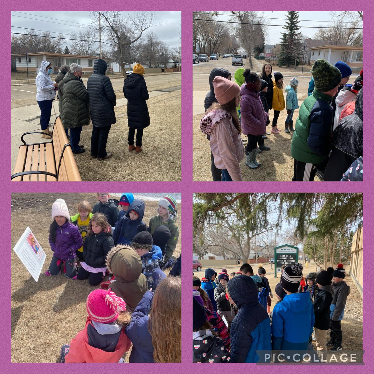 Our students, staff and parish members braved the cold to participate in Stations of the Cross this week.<a href="/EICSCatholic/">Elk Island Catholic Schools</a>