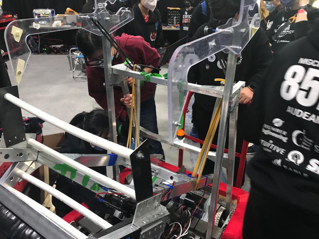 <a href="/MarcGarneauCI/">Marc Garneau Collegiate Institute</a> TDSBRobotics working the problem like an Indy race pit @ First Robotics winning 4/4 matches day 1. <a href="/AHoward_tdsb/">Andrew Howard</a> <a href="/ErinCareyTGJ/">Erin Carey</a> <a href="/cdifelice_TDSB/">Carlo Di Felice</a> <a href="/melvinlowe/">Melvin Lowe</a> <a href="/l_sutherns/">Lorraine Sutherns</a> @DrJosephJSmith <a href="/nandanee_sawh/">Nandanee Sawh</a> <a href="/tdsb/">Toronto District School Board</a> <a href="/TDSB_STEM/">TDSB STEM K-12</a> <a href="/TDSB_CCEL/">TDSB CCEL</a> <a href="/Wendy_Terro/">Wendy Terro</a>