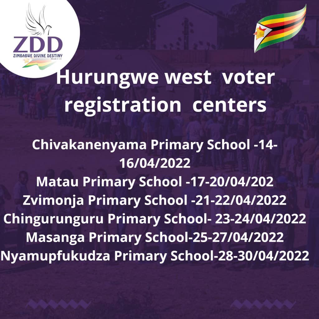 BrownSkinHun's tweet photo. MUDZI AND HURUNGWE LET’S REGISTER TO VOTE
#RegisterToVoteZW 
#RegisterToVote2023 
@DivineZimbabwe 
@zcalliance1 https://t.co/bWUgXlqh1X